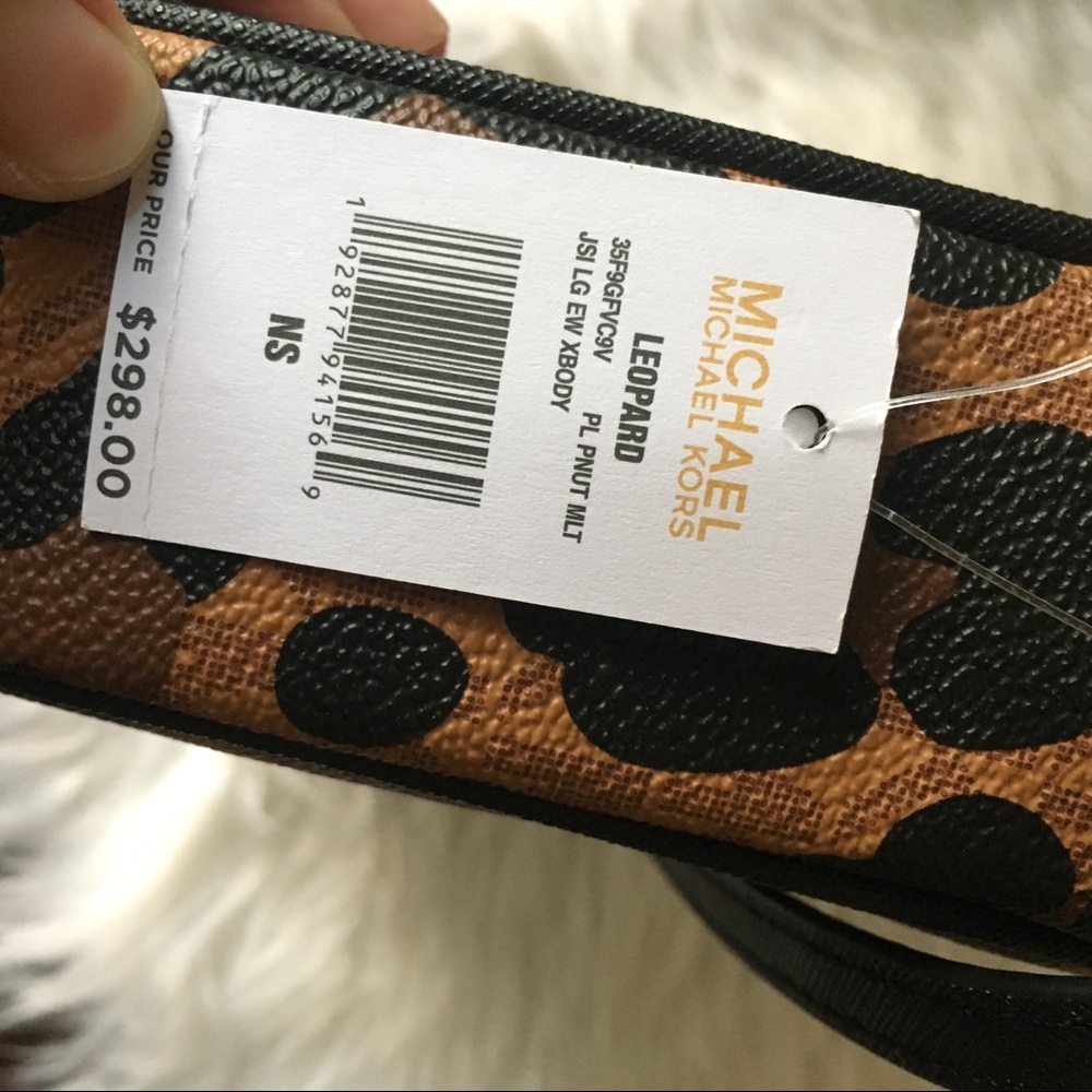 Last 1✨Michael Kors jet se Large leopard Crossbody - Picture 5 of 8